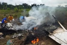 Queda de avião de pequeno porte no Acre causa uma morte e seis feridos