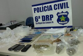 Adolescente é apreendida com drogas em São Miguel dos Campos