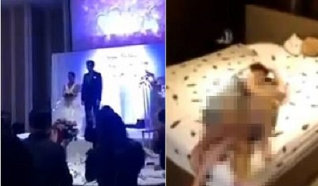 VÍDEO. Durante cerimônia de casamento, noivo expõe vídeo de traição da noiva com cunhado