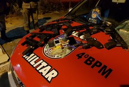 PM apreende oito submetralhadoras durante operação no Clima Bom, em Maceió