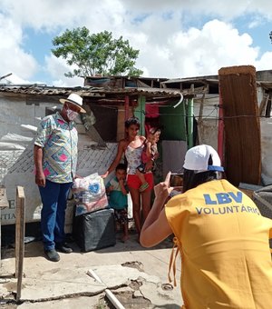 Famílias vulneráveis de Arapiraca e Taquarana serão assistidas pela LBV