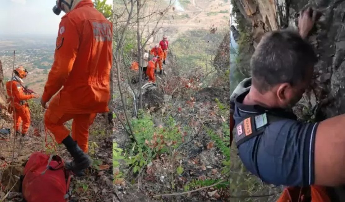 Homem de 50 anos cai ao fazer selfie e fica mais de 11 horas preso à beira de precipício no Tocantins