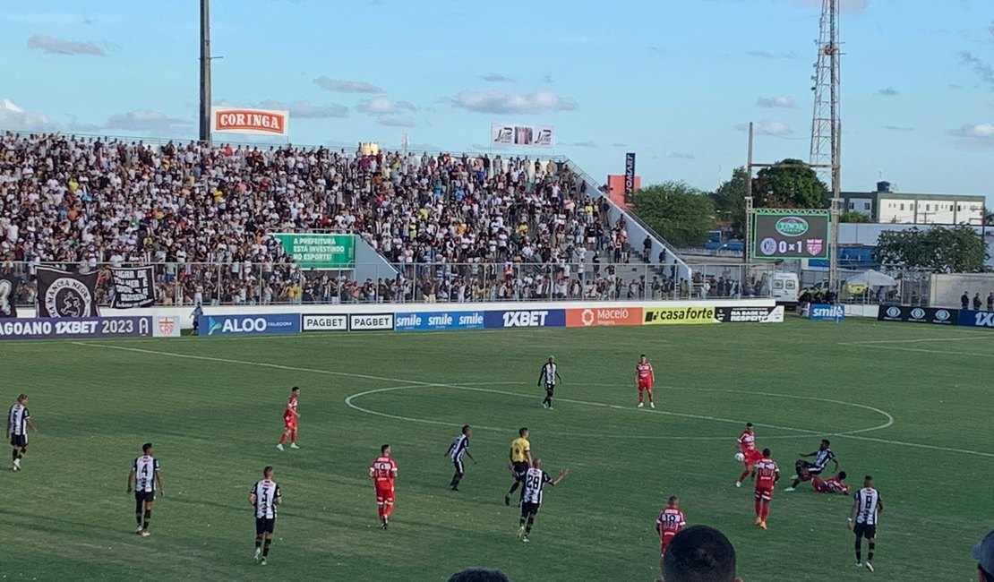 Por 2 a 0, CRB vence ASA e amplia vantagem para duelo de decisão do Campeonato Alagoano