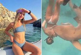 Turista é mordida por tubarão ao posar para fotógrafo nas Maldivas