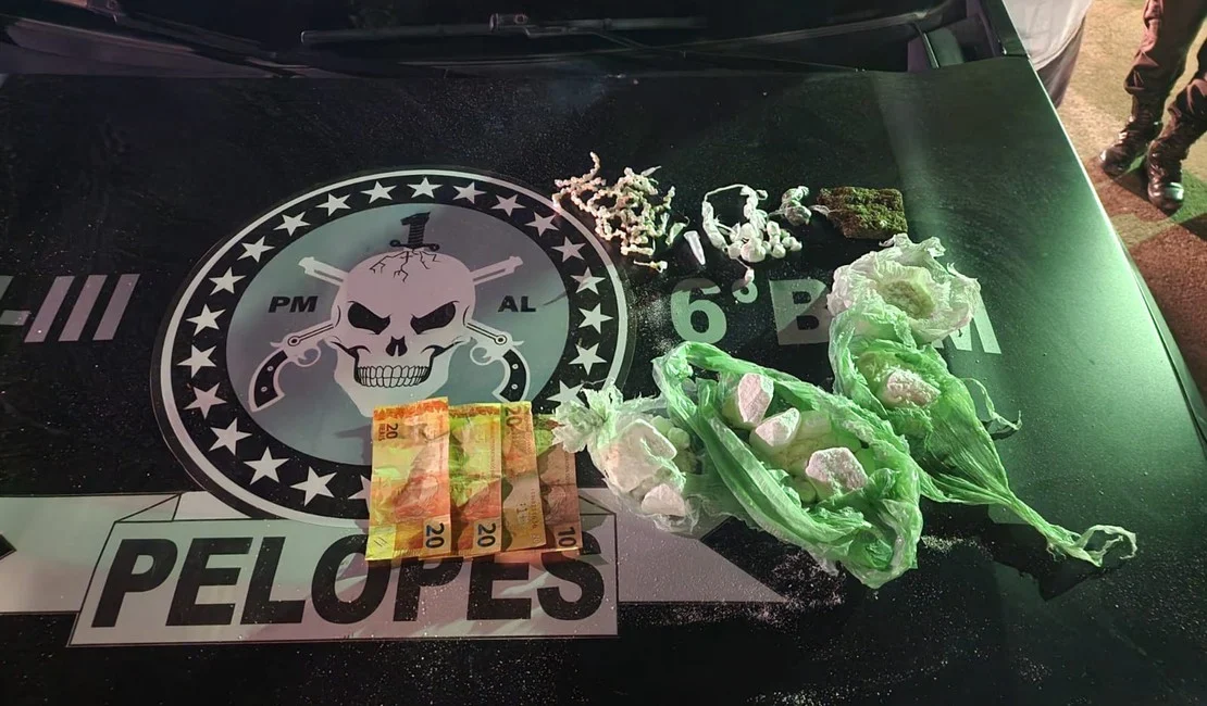 Ação policial prende jovem em flagrante com maconha, cocaína e crack no Litoral Norte