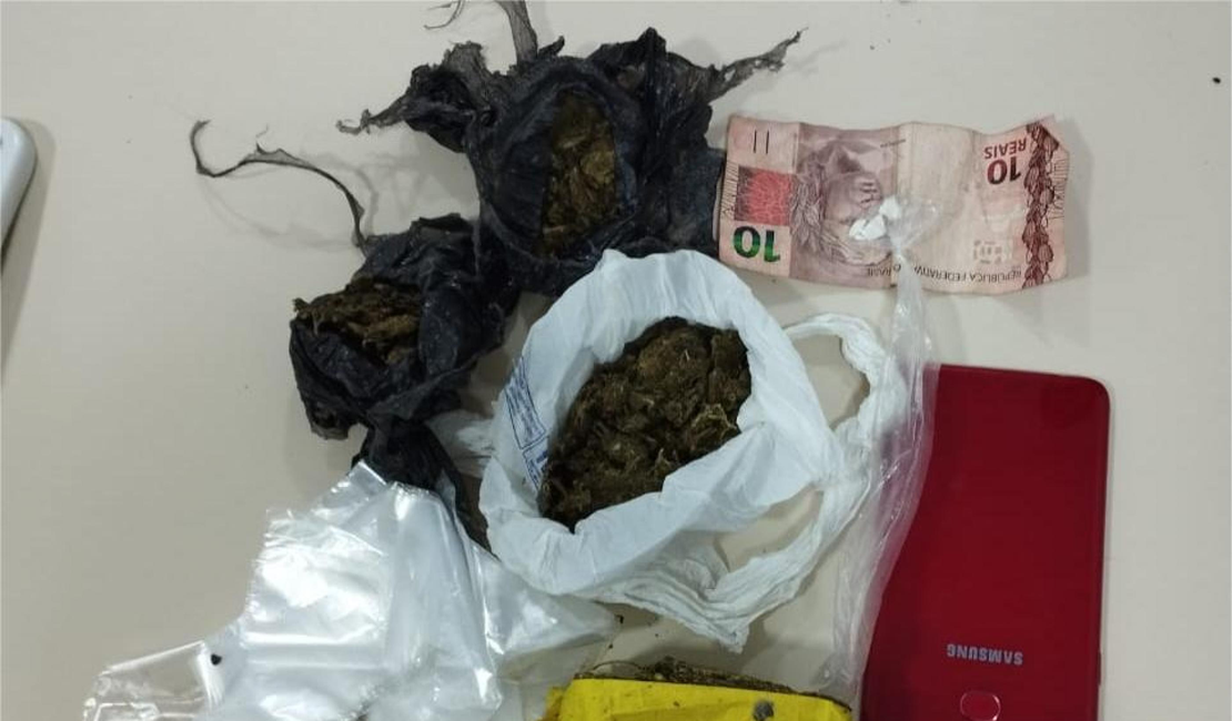 Polícia Militar prende duas pessoas por suspeita de tráfico de drogas no interior do estado