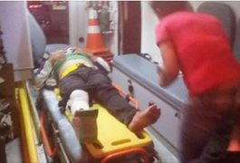Acidente entre carroça e motocicleta deixa um ferido em Inhapi