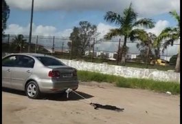 Polícia Civil identifica motorista que arrastou cachorro com corda, em Alagoas