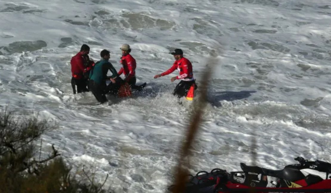 Surfista brasileiro quase morre afogado em Nazaré: 'Nunca senti...'