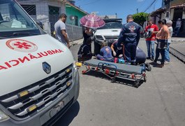 Motorista ignora sinalização e motociclista fica ferido em batida no Alto do Cruzeiro
