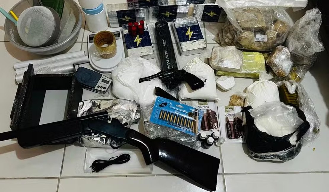 Polícia Civil prende suspeito e fecha laboratório de drogas em Arapiraca