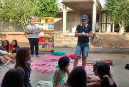 Escola CAIC realiza piquenique literário, em Girau do Ponciano