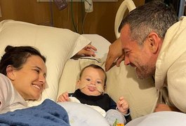 'Nosso campeão está melhorando', diz Malvino Salvador sobre filho internado