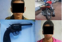 Menores são apreendidos após confessarem participação em assalto, em Arapiraca