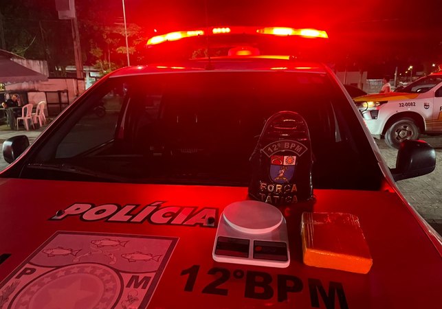 Força Tática Do 12º Batalhão Prende Homem Por Tráfico De Drogas No Eustáquio Gomes