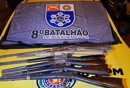 Mulher é presa ao ser flagrada com seis armas e por crime ambiental