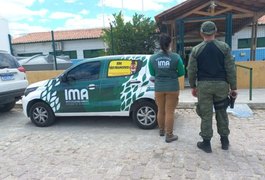 Dupla é autuada por cativeiro ilegal e mais de 130 animais são apreendidos em Água Branca