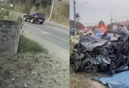 Policial morre após colisão frontal entre carro e ônibus