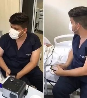 Vídeo. Médico canta para paciente  terminal com covid-19, no Piauí