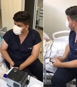 Vídeo. Médico canta para paciente  terminal com covid-19, no Piauí