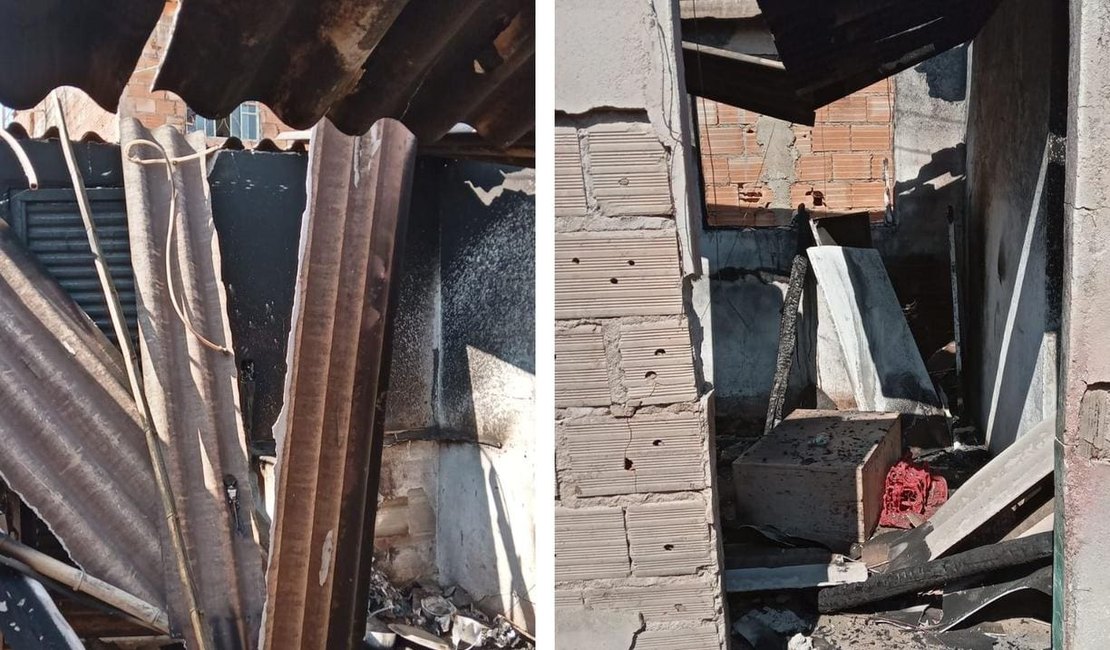 Homem bate em bebê, tenta matar a esposa e coloca fogo na própria casa