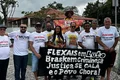 Vítimas da Braskem protestam durante encontro do G20, em Maceió