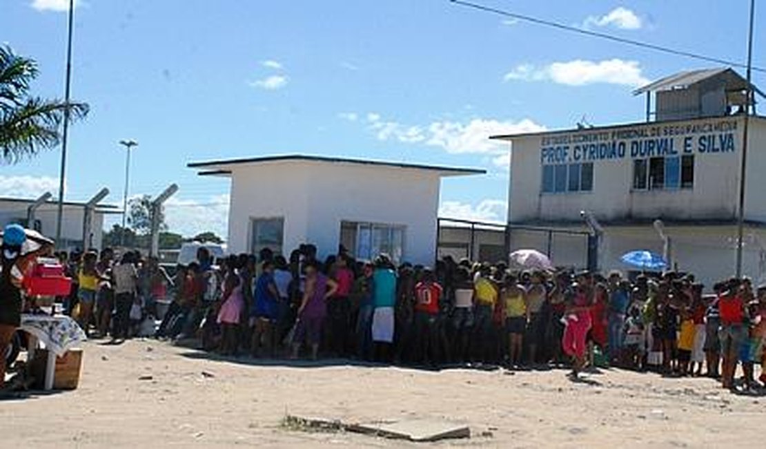 Suspensão de visitas causa confusão em presídio