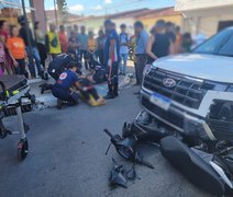 Colisão em cruzamento com acidentes frequentes deixa motociclista ferido no bairro Brasília