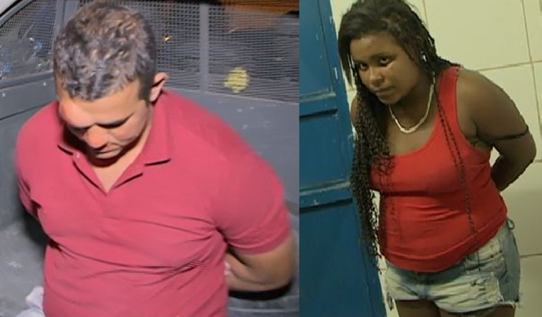 Casal suspeito de roubos é espancado por moradores, em Maceió