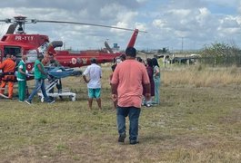 Colisão entre carro e moto deixa homem com fratura na face, em União dos Palmares