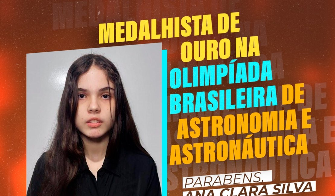 Estudante de Branquinha ganha medalha de ouro na Olimpíada Brasileira de Astronomia e Astronáutica