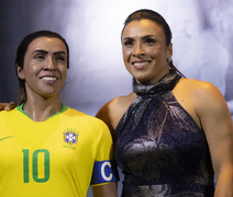 Alagoana Marta é homenageada com estátua de cera no Museu da Seleção Brasileira