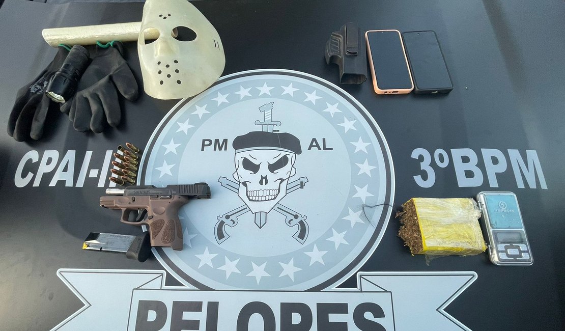 Dono de bar atira contra policiais em plantação de macaxeira e é preso em Girau do Ponciano