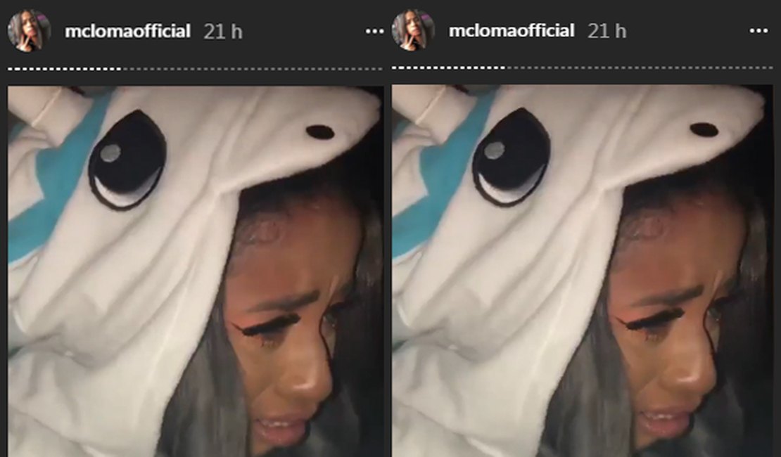 MC Loma chora ao ser barrada em premiação por ser menor de idade