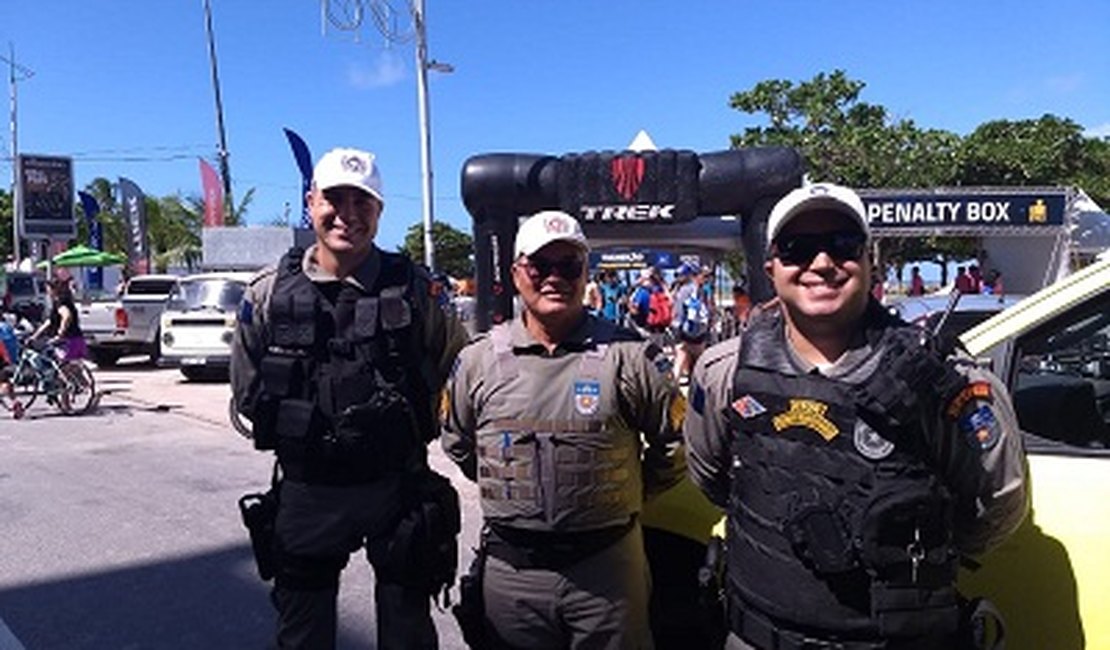 Ação eficiente da PMAL garante a segurança do maior evento de triathlon da América Latina