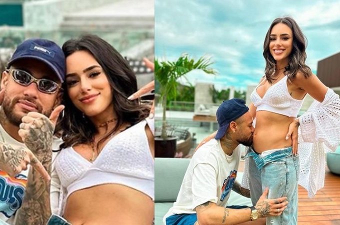 Bruna Biancardi e Neymar Júnior anunciam nova gravidez e casal espera mais um filho