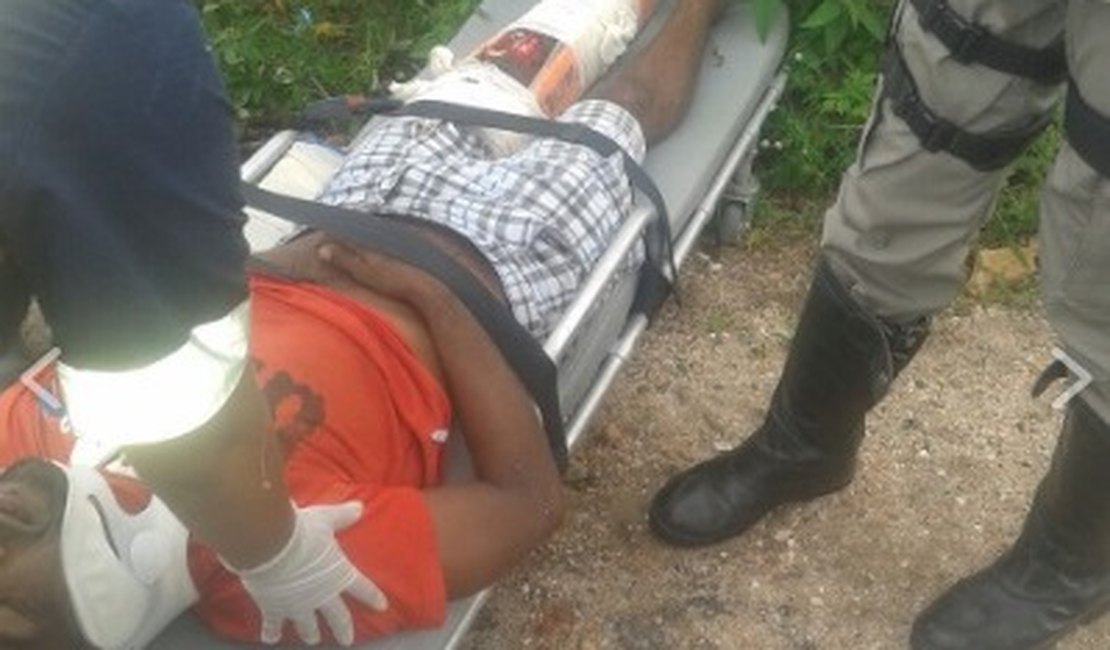 Motociclista sofre fratura exposta após ultrapassagem perigosa em Traipu