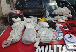 Polícias Civil e Militar apreendem mais de 10 kg de maconha na capital
