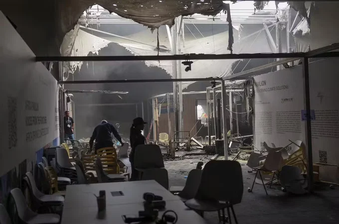 Incêndio atinge Pavilhão dos Países e paralisa atividades na COP30, em Belém