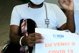 Mais um paciente de covid-19 comemora alta do Hospital de Emergência do Agreste