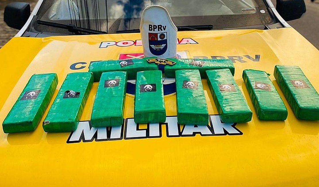 Homem é flagrado transportando 8kg de maconha em rodovia de Arapiraca