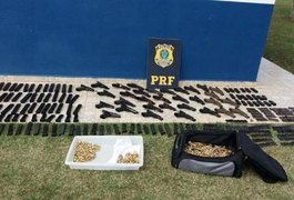 Polícia Rodoviária Federal apreende armas que iam para o Rio de Janeiro