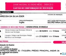 Local da prova do Enem já pode ser consultado no cartão de inscrição; confira