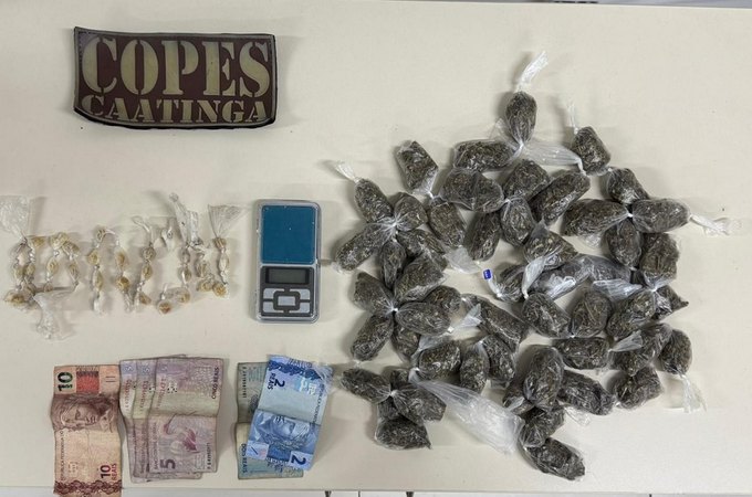 PM-AL prende jovem por tráfico de drogas em Major Izidoro