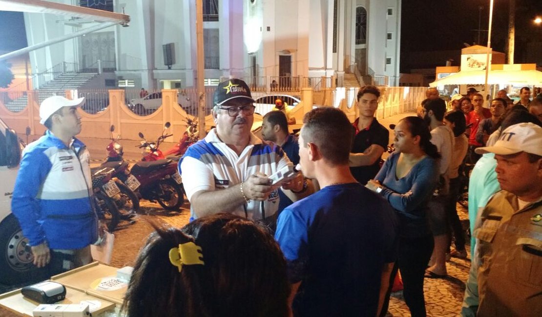 Operação da Lei Seca em Arapiraca combate direção perigosa por inabilitados