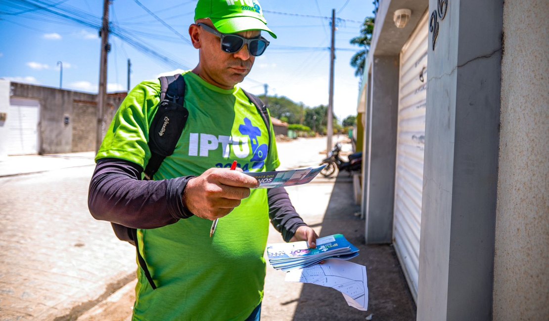 Mais prêmios: Carnês de IPTU 2024 começam a ser entregues em Arapiraca