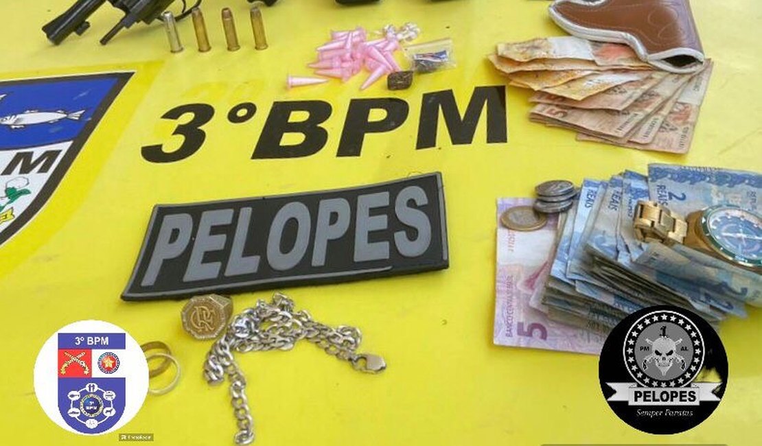 Jovem é preso suspeito tráfico de drogas em Arapiraca