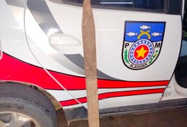 Homem é preso em flagrante após agredir a própria irmã com pedaço de ripa no Sertão de Alagoas