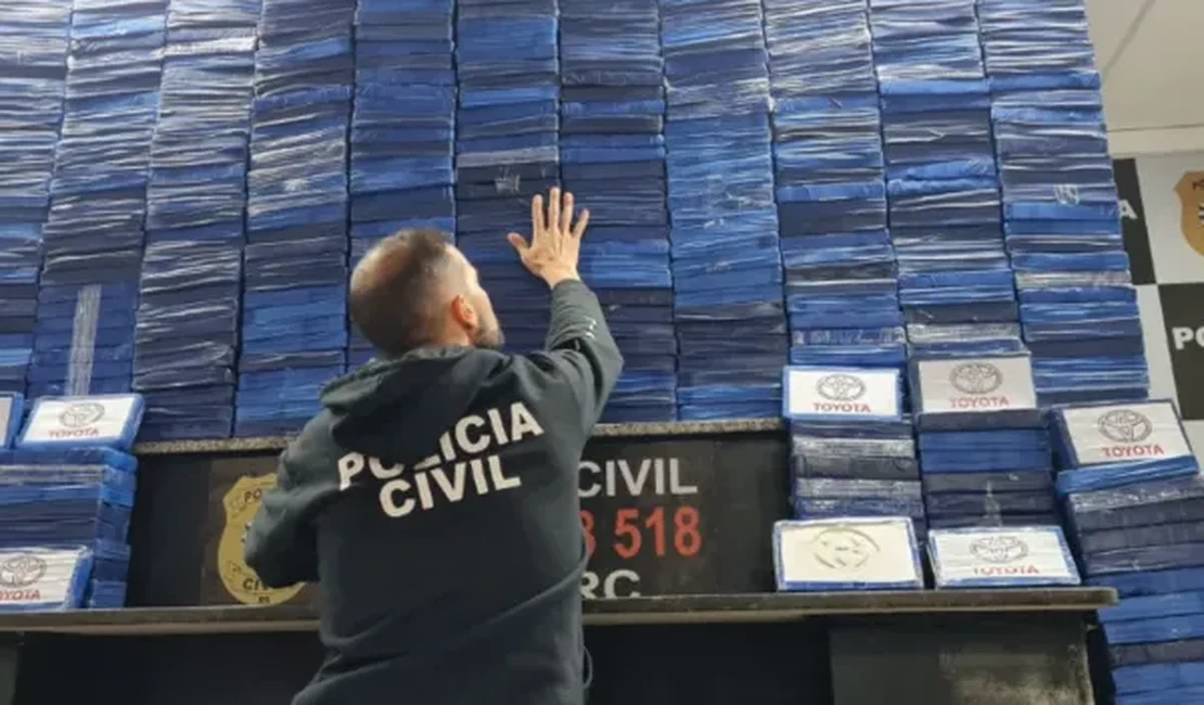 Polícia Civil realiza apreensão de R$ 15 milhões em cocaína