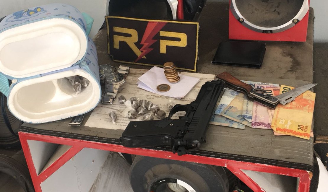 Casal é detido por tráfico de drogas em Arapiraca